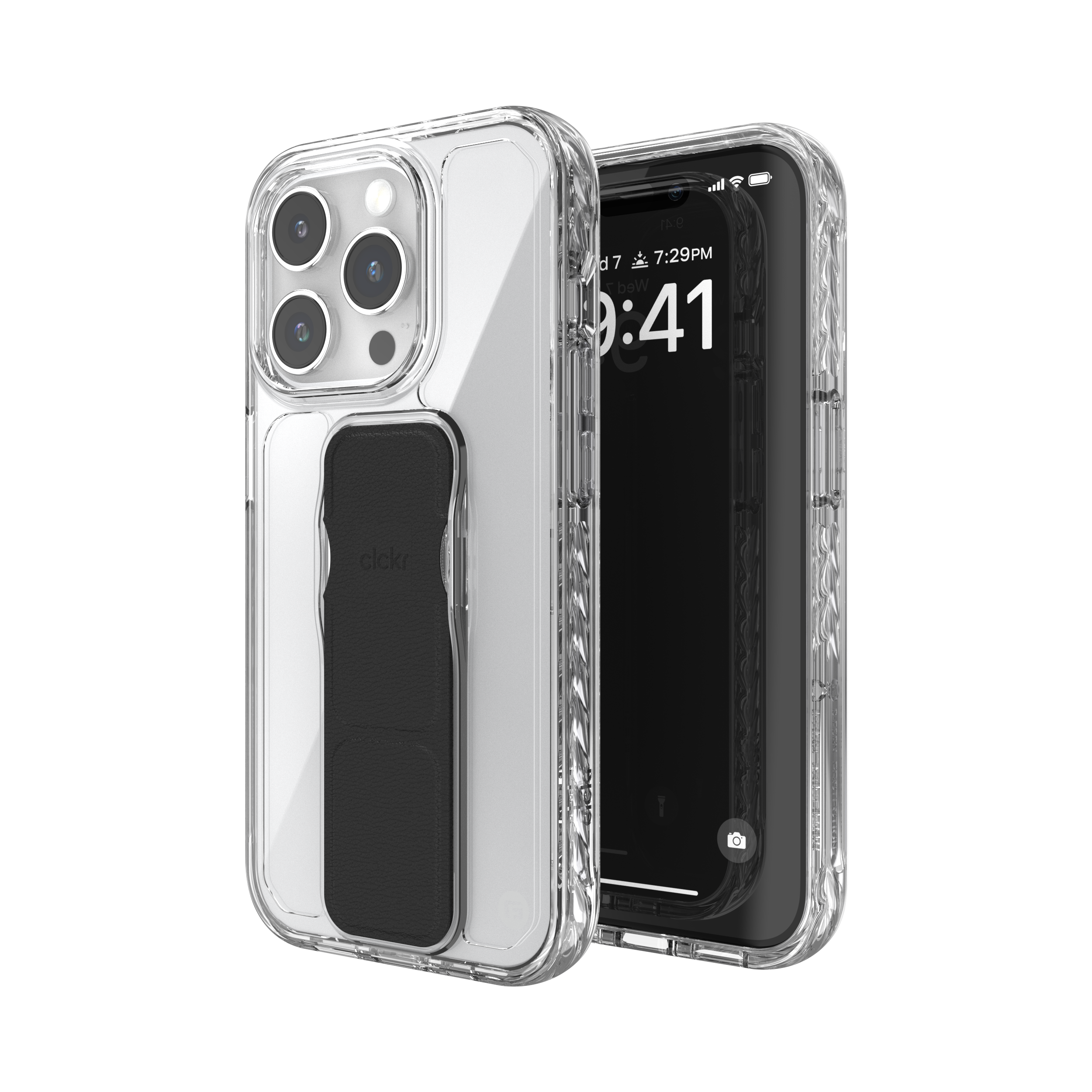 CLCKR Clear Stand & Grip Case