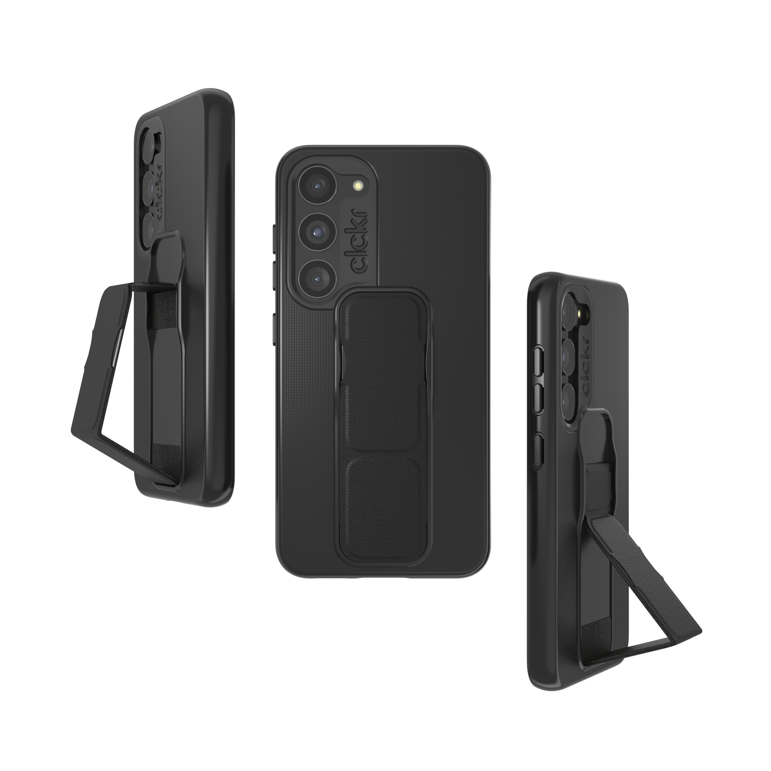 CLCKR Black Stand & Grip Case